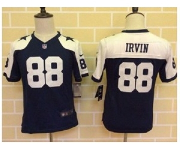 nike youth nfl jerseys dallas cowboys #88 irvin blue[nike throwback][irvin]