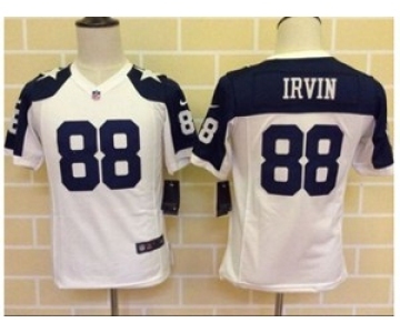 nike youth nfl jerseys dallas cowboys #88 irvin white[nike throwback][irvin]