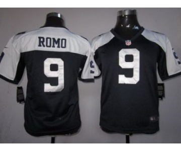 nike youth nfl jerseys dallas cowboys #9 romo blue thankgivings[nike]