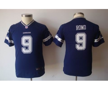 nike youth nfl jerseys dallas cowboys #9 romo blue[nike]