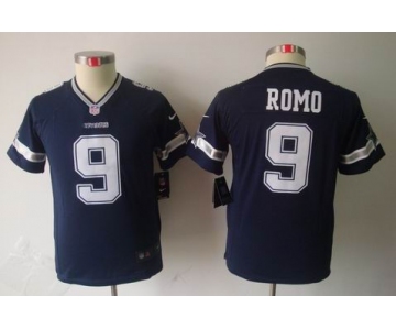 nike youth nfl jerseys dallas cowboys #9 romo grey blue[nike limited]