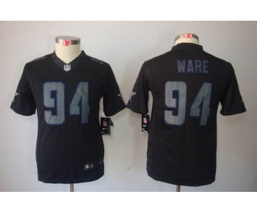 nike youth nfl jerseys dallas cowboys #94 ware black[nike impact limited]