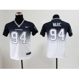 nike youth nfl jerseys dallas cowboys #94 ware blue-white[nike drift fashion][second version]