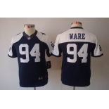 nike youth nfl jerseys dallas cowboys #94 ware blue[nike limited throwback]