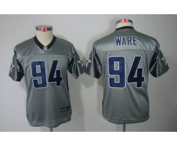 nike youth nfl jerseys dallas cowboys #94 ware grey[Eliteshadow]