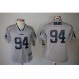 nike youth nfl jerseys dallas cowboys #94 ware grey[nike lights out]