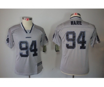 nike youth nfl jerseys dallas cowboys #94 ware grey[nike lights out]