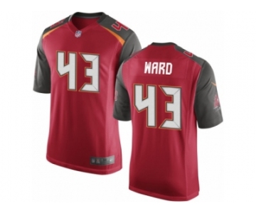 Men Nike Tampa Bay Buccaneers #43 T.J. Ward Game Red Team Color NFL Jersey