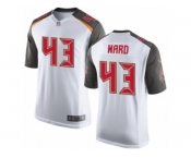 Men Nike Tampa Bay Buccaneers #43 T.J. Ward Game White NFL Jersey