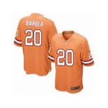 Men's Nike Tampa Bay Buccaneers #20 Ronde Barber Game Orange Glaze Alternate NFL Jersey