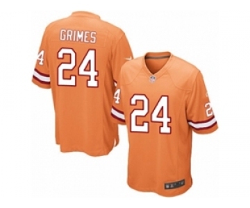 Men's Nike Tampa Bay Buccaneers #24 Brent Grimes Game Orange Glaze Alternate NFL Jersey