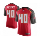 Men's Nike Tampa Bay Buccaneers #40 Mike Alstott Game Red Team Color NFL Jersey