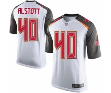 Men's Nike Tampa Bay Buccaneers #40 Mike Alstott Game White NFL Jersey