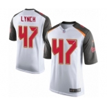 Men's Nike Tampa Bay Buccaneers #47 John Lynch Game White NFL Jersey