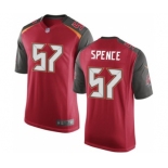 Men's Nike Tampa Bay Buccaneers #57 Noah Spence Game Red Team Color NFL Jersey