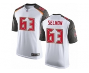 Men's Nike Tampa Bay Buccaneers #63 Lee Roy Selmon Game White NFL Jersey