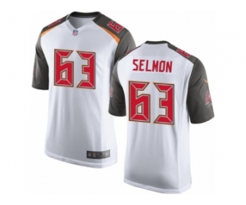 Men's Nike Tampa Bay Buccaneers #63 Lee Roy Selmon Game White NFL Jersey