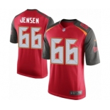 Men's Nike Tampa Bay Buccaneers #66 Ryan Jensen Game Red Team Color NFL Jersey