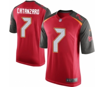 Men's Nike Tampa Bay Buccaneers #7 Chandler Catanzaro Game Red Team Color NFL Jersey