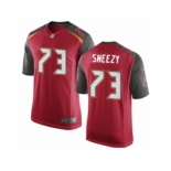 Men's Nike Tampa Bay Buccaneers #73 J. R. Sweezy Game Red Team Color NFL Jersey