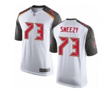 Men's Nike Tampa Bay Buccaneers #73 J. R. Sweezy Game White NFL Jersey