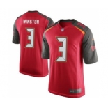 nike nfl jerseys tampa bay buccaneers #3 winston red[game]