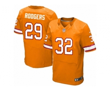 Men Nike Tampa Bay Buccaneers #32 Jacquizz Rodgers Elite Orange Glaze Alternate NFL Jersey