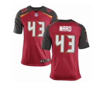 Men Nike Tampa Bay Buccaneers #43 T.J. Ward Elite Red Team Color NFL Jersey