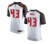 Men Nike Tampa Bay Buccaneers #43 T.J. Ward Elite White NFL Jersey