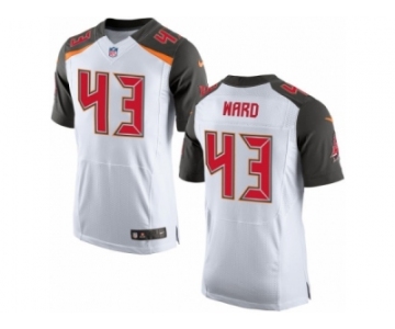 Men Nike Tampa Bay Buccaneers #43 T.J. Ward Elite White NFL Jersey