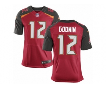 Men's Nike Tampa Bay Buccaneers #12 Chris Godwin Elite Red Team Color NFL Jersey