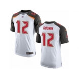 Men's Nike Tampa Bay Buccaneers #12 Chris Godwin Elite White NFL Jersey