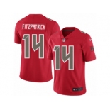 Men's Nike Tampa Bay Buccaneers #14 Ryan Fitzpatrick Elite Red Rush NFL Jersey