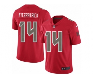 Men's Nike Tampa Bay Buccaneers #14 Ryan Fitzpatrick Elite Red Rush NFL Jersey