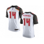 Men's Nike Tampa Bay Buccaneers #14 Ryan Fitzpatrick Elite White NFL Jersey