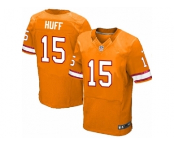 Men's Nike Tampa Bay Buccaneers #15 Josh Huff Elite Orange Glaze Alternate NFL Jersey