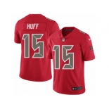 Men's Nike Tampa Bay Buccaneers #15 Josh Huff Elite Red Rush NFL Jersey