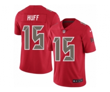 Men's Nike Tampa Bay Buccaneers #15 Josh Huff Elite Red Rush NFL Jersey