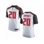 Men's Nike Tampa Bay Buccaneers #20 Ronde Barber Elite White NFL Jersey