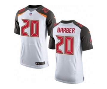 Men's Nike Tampa Bay Buccaneers #20 Ronde Barber Elite White NFL Jersey