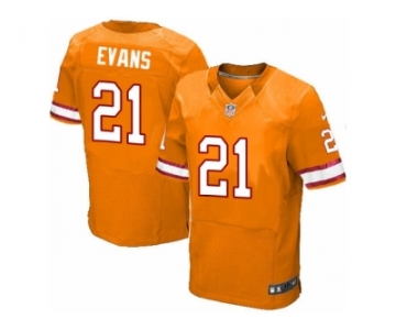 Men's Nike Tampa Bay Buccaneers #21 Justin Evans Elite Orange Glaze Alternate NFL Jersey