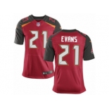 Men's Nike Tampa Bay Buccaneers #21 Justin Evans Elite Red Team Color NFL Jersey