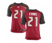 Men's Nike Tampa Bay Buccaneers #21 Justin Evans Elite Red Team Color NFL Jersey