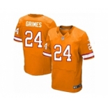 Men's Nike Tampa Bay Buccaneers #24 Brent Grimes Elite Orange Glaze Alternate NFL Jersey