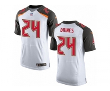 Men's Nike Tampa Bay Buccaneers #24 Brent Grimes Elite White NFL Jersey