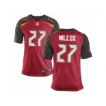 Men's Nike Tampa Bay Buccaneers #27 J.J. Wilcox Elite Red Team Color NFL Jersey