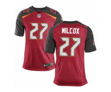 Men's Nike Tampa Bay Buccaneers #27 J.J. Wilcox Elite Red Team Color NFL Jersey