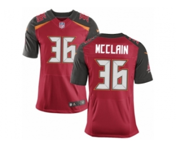 Men's Nike Tampa Bay Buccaneers #36 Robert McClain Elite Red Team Color NFL Jersey