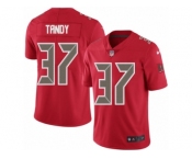 Men's Nike Tampa Bay Buccaneers #37 Keith Tandy Elite Red Rush NFL Jersey