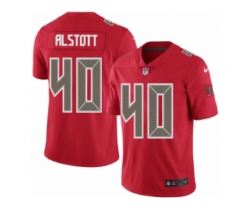 Men's Nike Tampa Bay Buccaneers #40 Mike Alstott Elite Red Rush NFL Jersey